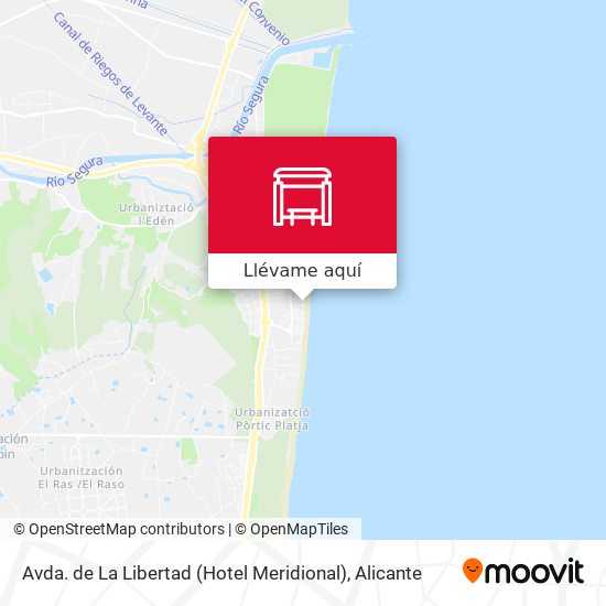 Mapa Avda. de La Libertad (Hotel Meridional)