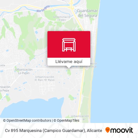 Mapa Cv 895 Marquesina (Campico Guardamar)