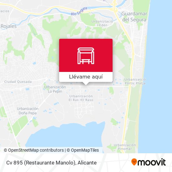Mapa Cv 895 (Restaurante Manolo)
