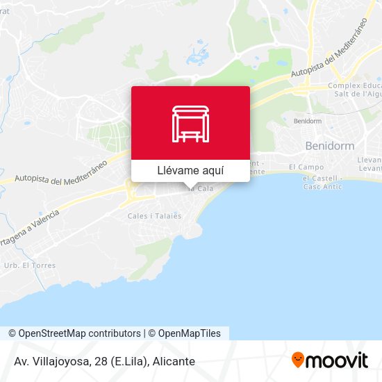 Mapa Av. Villajoyosa, 28 (E.Lila)