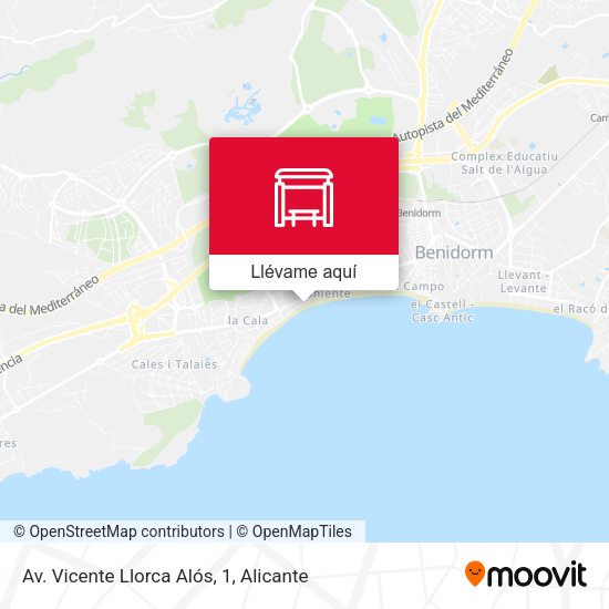 Mapa Av. Vicente Llorca Alós, 1