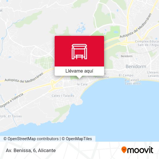 Mapa Av. Benissa, 6