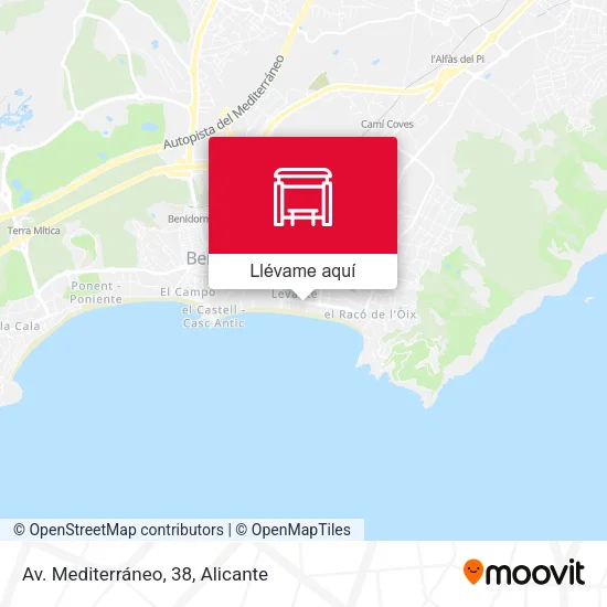 Mapa Av. Mediterráneo, 38