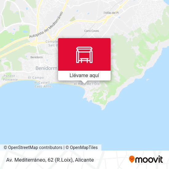 Mapa Av. Mediterráneo, 62 (R.Loix)