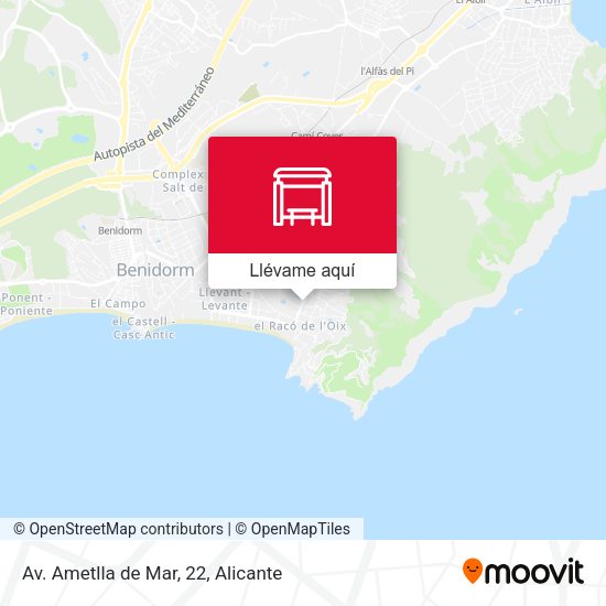 Mapa Av. Ametlla de Mar, 22