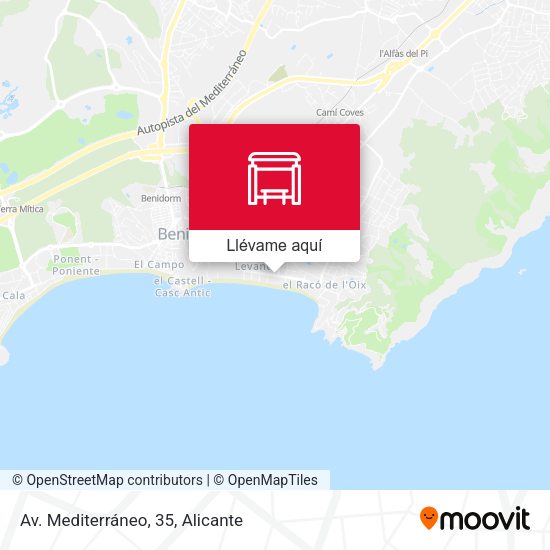 Mapa Av. Mediterráneo, 35