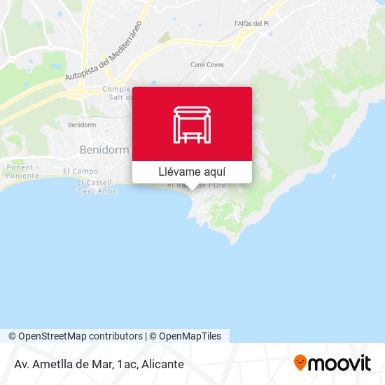 Mapa Av. Ametlla de Mar, 1ac