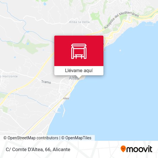 Mapa C/ Comte D'Altea, 66
