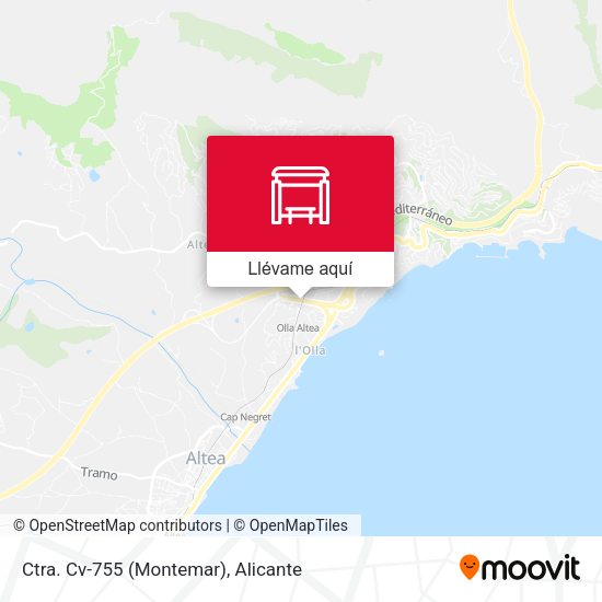 Mapa Ctra. Cv-755 (Montemar)