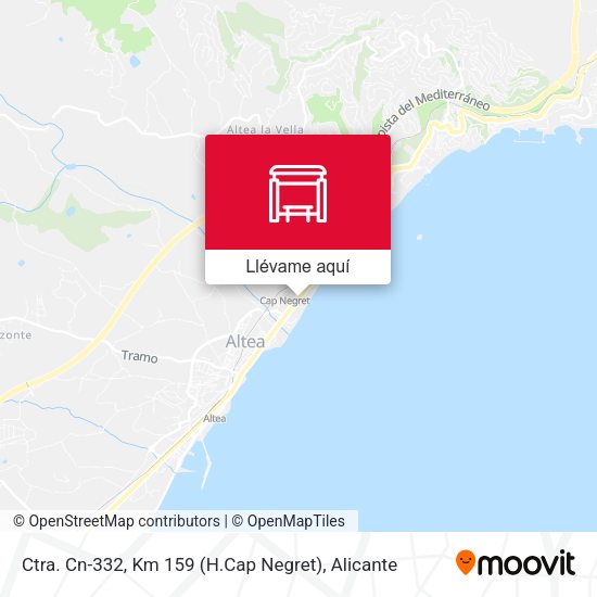 Mapa Ctra. Cn-332, Km 159 (H.Cap Negret)