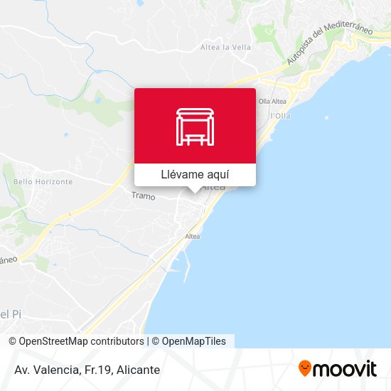 Mapa Av. Valencia, Fr.19