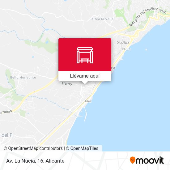 Mapa Av. La Nucia, 16