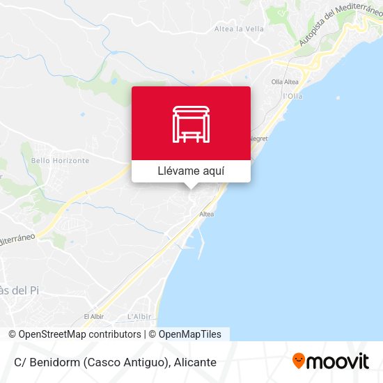 Mapa C/ Benidorm (Casco Antiguo)