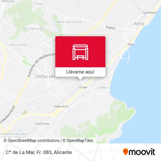 Mapa Cº de La Mar, Fr. 083