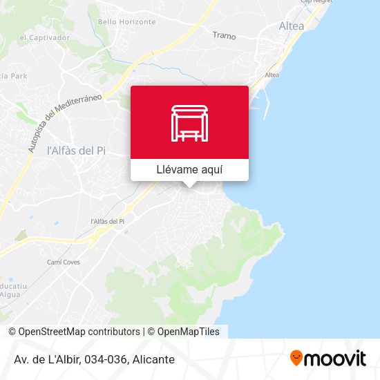 Mapa Av. de L'Albir, 034-036