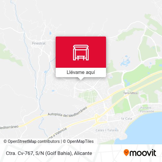 Mapa Ctra. Cv-767, S/N (Golf Bahia)