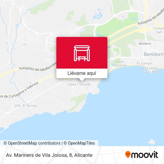 Mapa Av. Mariners de Vila Joiosa, 8