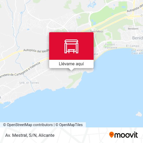 Mapa Av. Mestral, S/N