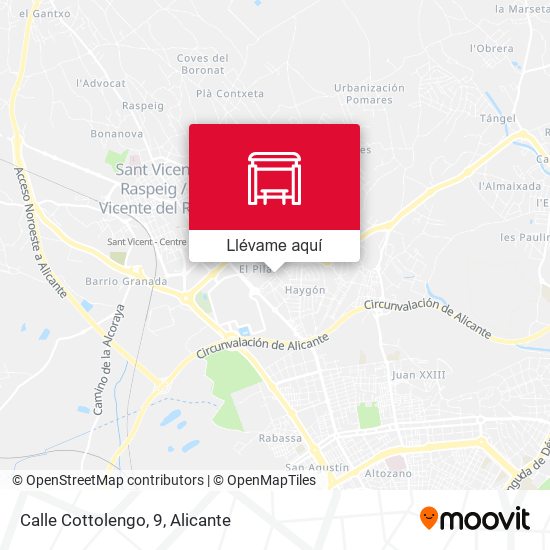 Mapa Calle Cottolengo, 9
