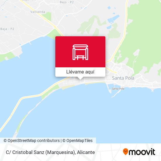 Mapa C/ Cristobal Sanz (Marquesina)