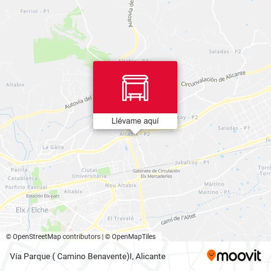 Mapa Vía Parque ( Camino Benavente)I