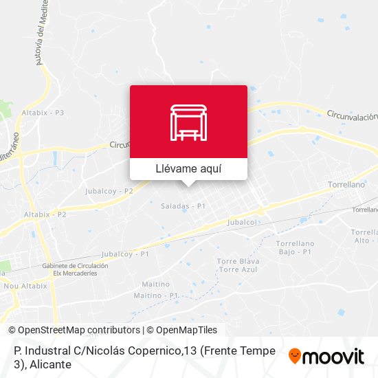 Mapa P. Industral C / Nicolás Copernico,13 (Frente Tempe 3)