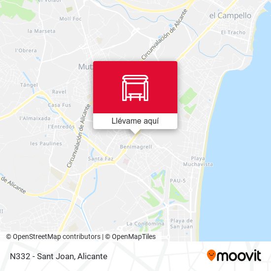 Mapa N332 - Sant Joan