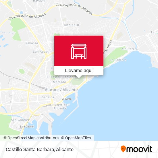 Mapa Castillo Santa Bárbara
