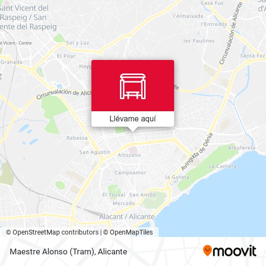 Mapa Maestre Alonso (Tram)