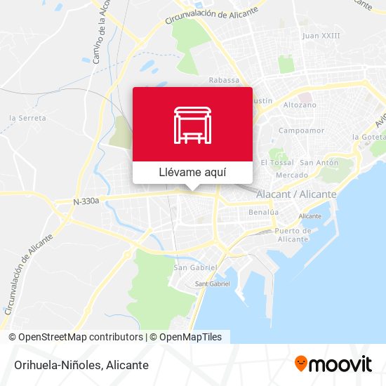 Mapa Orihuela-Niñoles