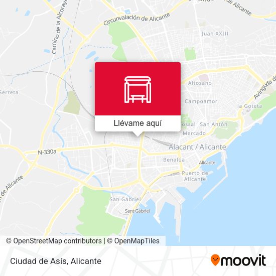 Mapa Ciudad de Asís