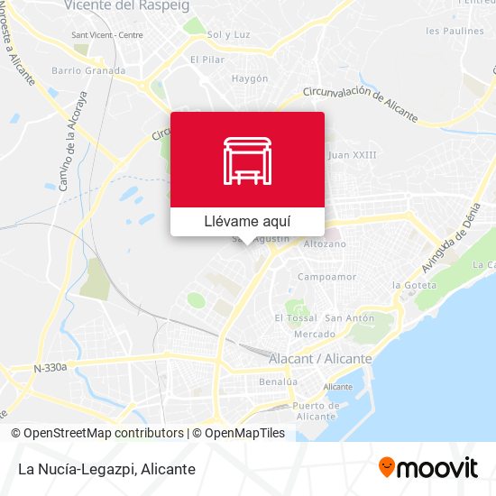 Mapa La Nucía-Legazpi