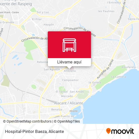Mapa Hospital-Pintor Baeza