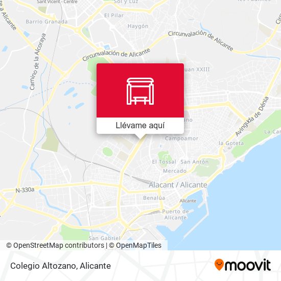Mapa Colegio Altozano