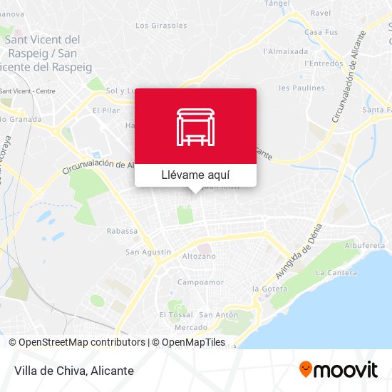 Mapa Villa de Chiva