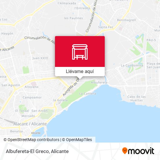 Mapa Albufereta-El Greco