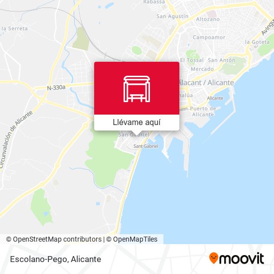 Mapa Escolano-Pego