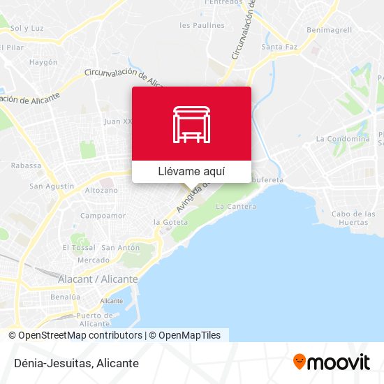 Mapa Dénia-Jesuitas