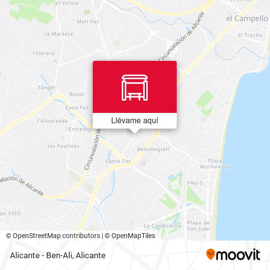 Mapa Alicante - Ben-Ali
