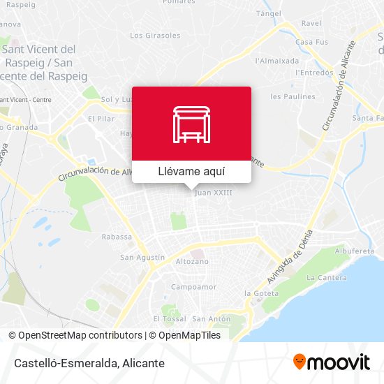 Mapa Castelló-Esmeralda