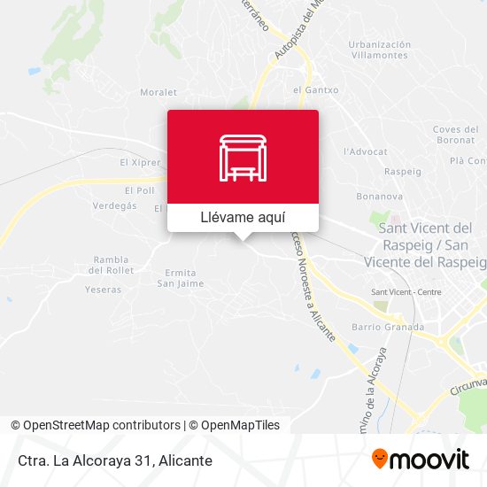 Mapa Ctra. La Alcoraya 31