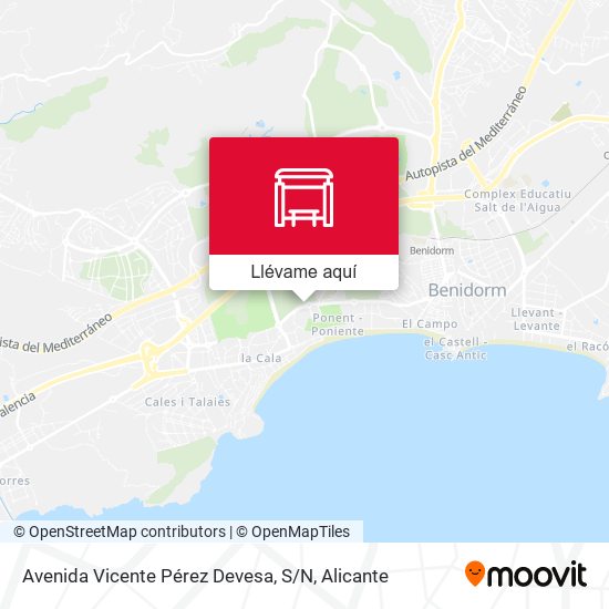 Mapa Avenida Vicente Pérez Devesa, S / N