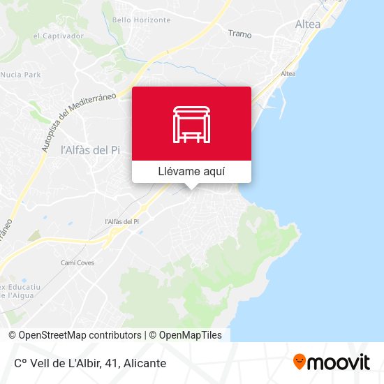 Mapa Cº Vell de L'Albir, 41