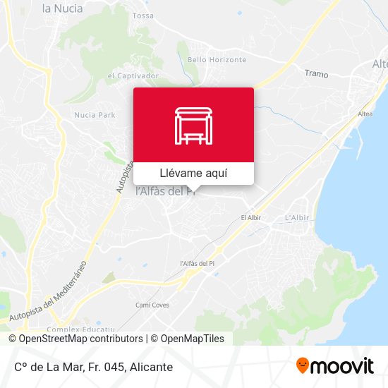 Mapa Cº de La Mar, Fr. 045