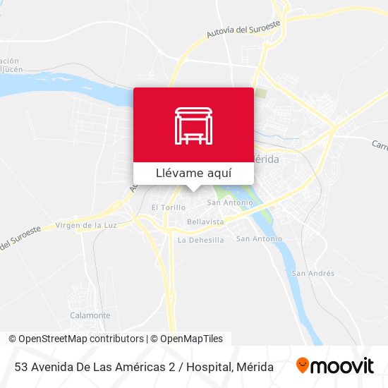 Mapa 53 Avenida De Las Américas 2 / Hospital