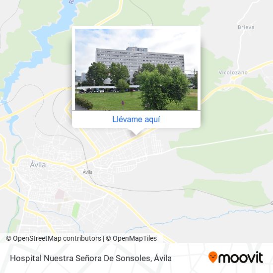 Mapa Hospital Nuestra Señora De Sonsoles