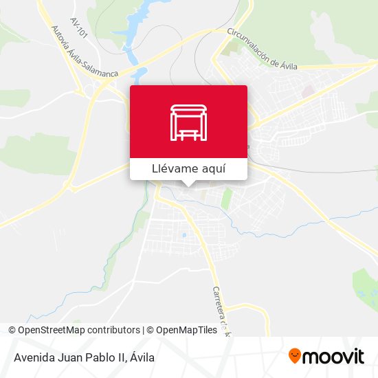 Mapa Avenida Juan Pablo II