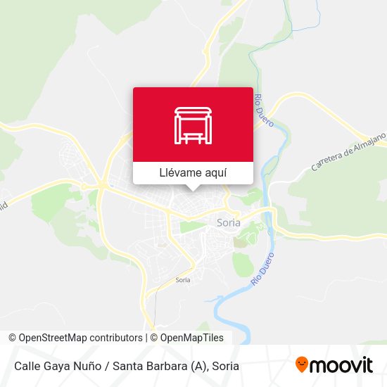 Mapa Calle Gaya Nuño / Santa Barbara (A)