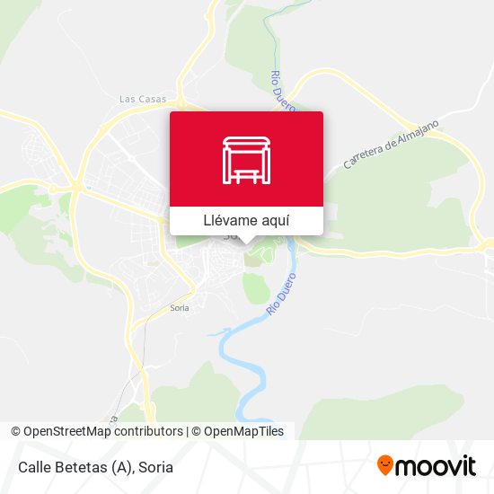 Mapa Calle Betetas (A)