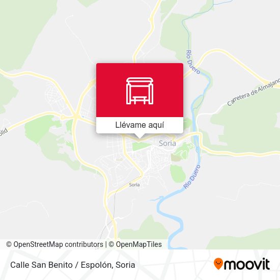 Mapa Calle San Benito / Espolón